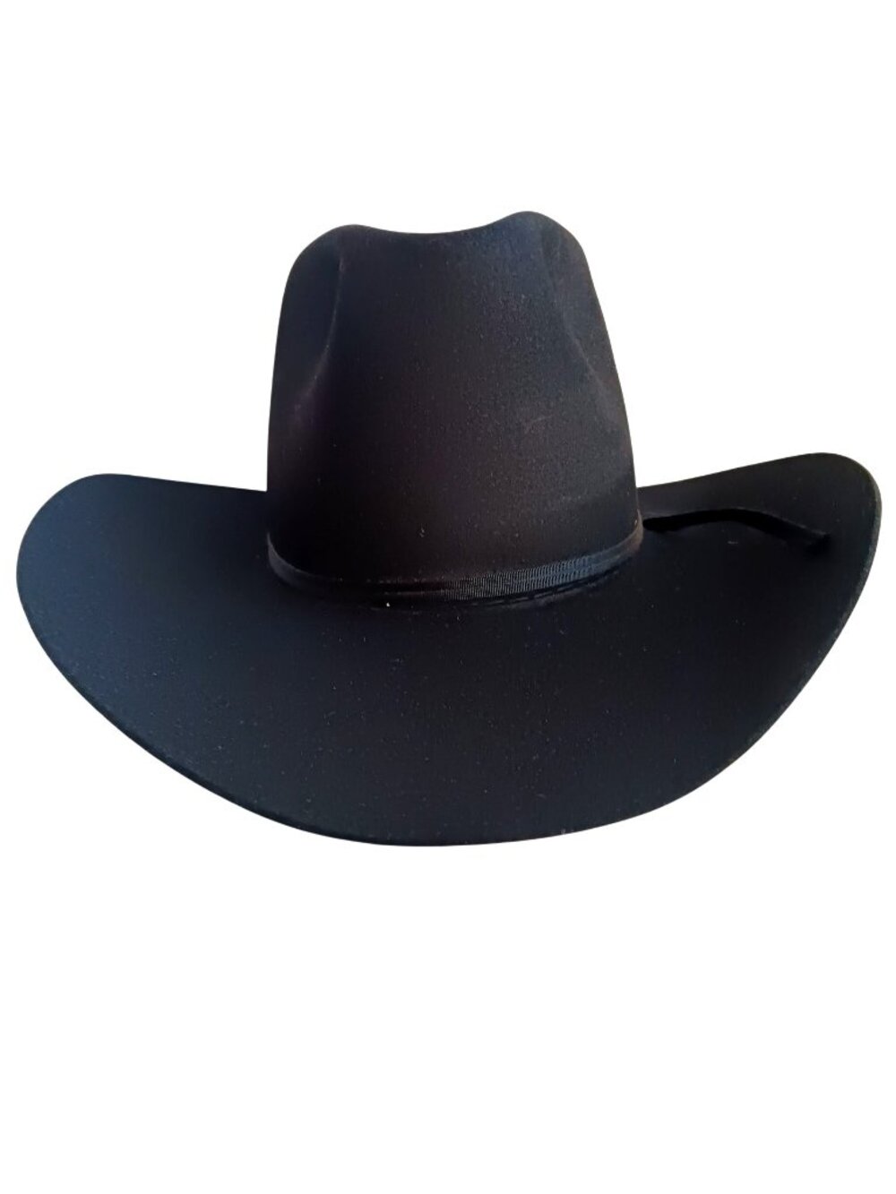 Vintage Cowboy Hat 6 3/4 Long Oval Rancher Western Hat Felt 3X Beaver Resistol